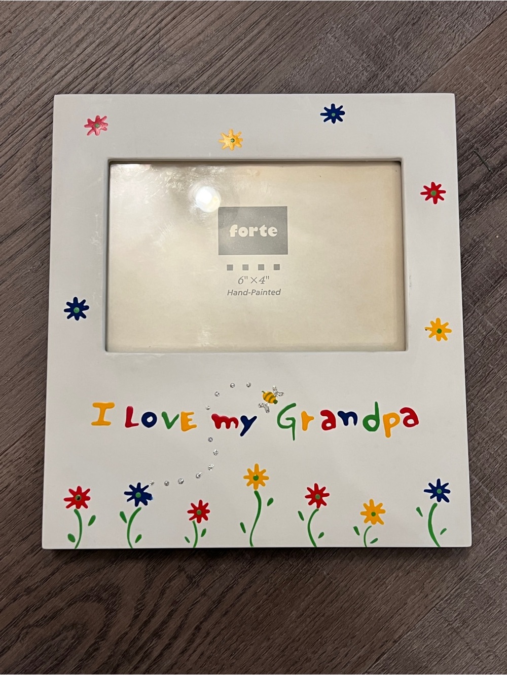 Vtg Forte I Love My Grandpa Hand-Painted Picture Frame